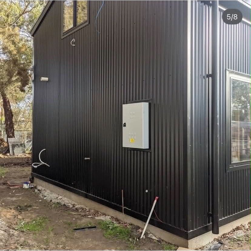 Cladding detailed around services