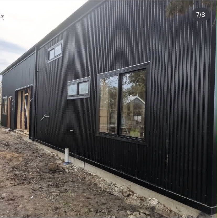 Cladding finished around window openings